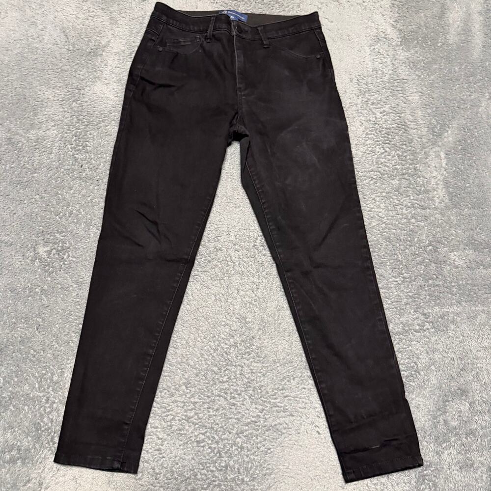 Democracy Pants Womens 10 (30x27) Black stretch Skinny Ankle